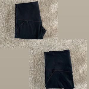 🔴 2 PAIRS Girlfriend Collective Black Compressive High Rise Legging